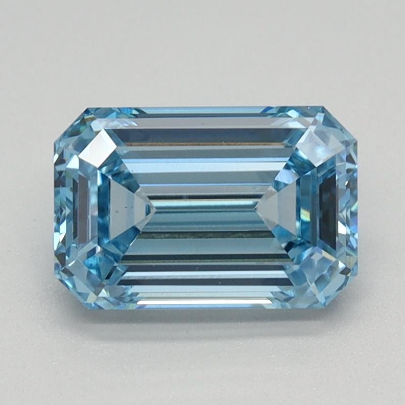 1.10 Ct. Fancy Intense Blue Emerald Lab Grown Diamond