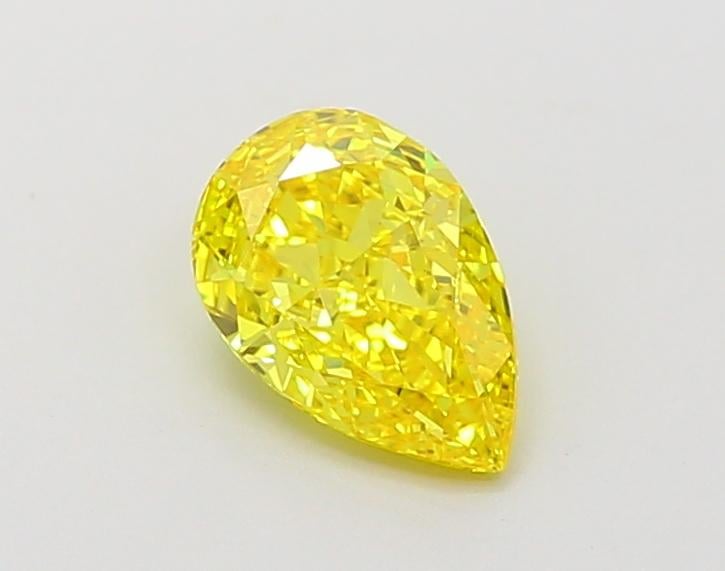 1.01 Ct. Fancy Vivid Yellow Pear Lab Grown Diamond