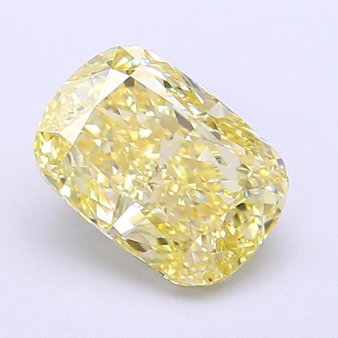 1.93 Ct. Fancy Fancy Yellow Cushion Lab Grown Diamond