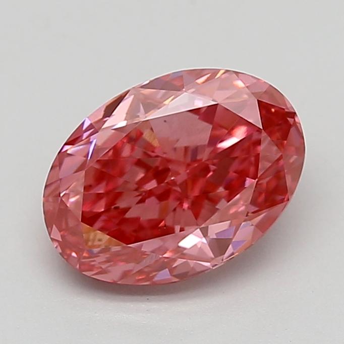 1.74 Ct. Fancy Vivid  Pink Oval Lab Grown Diamond