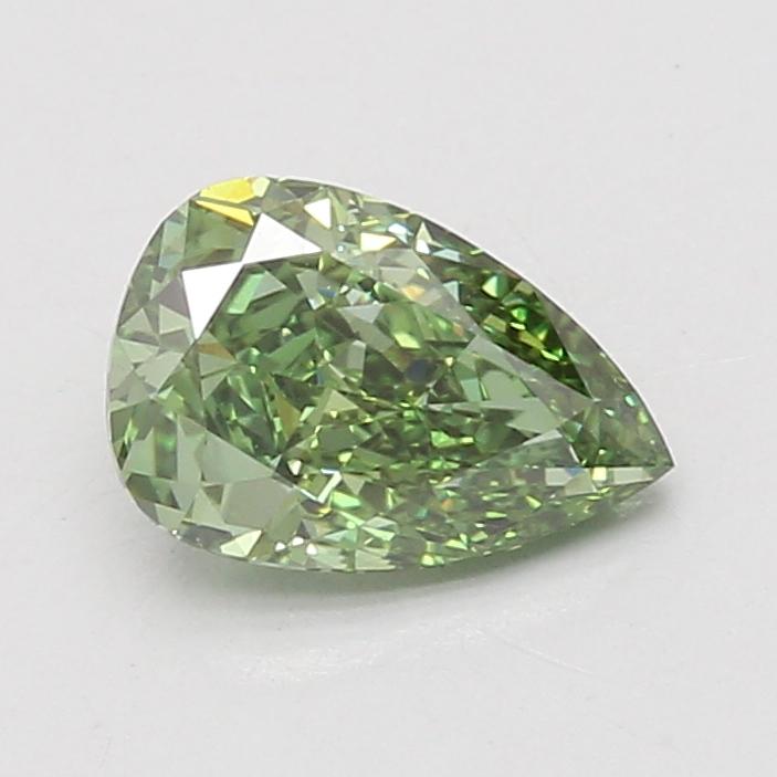 1.54 Ct. Fancy Vivid Green Pear Lab Grown Diamond