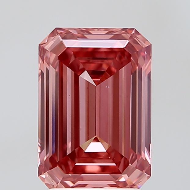 2.58 Ct. Fancy Vivid Pink Emerald Lab Grown Diamond