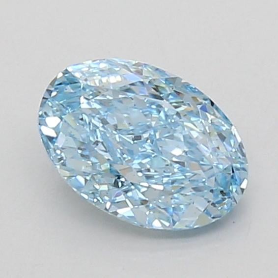 1.10 Ct. Fancy Vivid Blue Oval Lab Grown Diamond