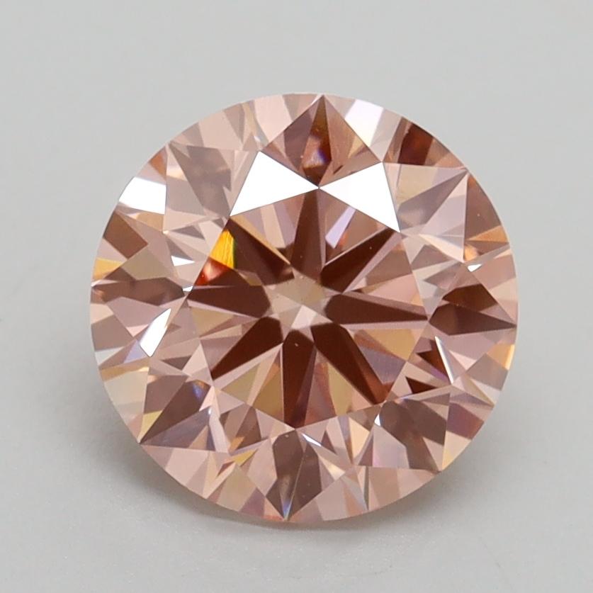 2.03 Ct. Fancy Intense Pink Round Lab Grown Diamond