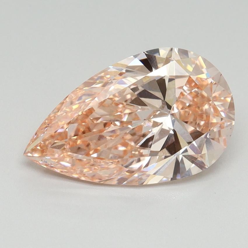 3.00 Ct. Fancy Intense Pink Pear Lab Grown Diamond