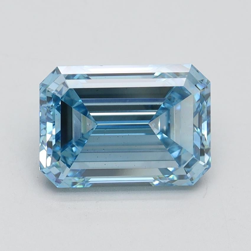 3.01 Ct. Fancy Intense Blue Emerald Lab Grown Diamond