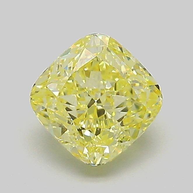 1.05 Ct. Fancy Intense Yellow Cushion Lab Grown Diamond
