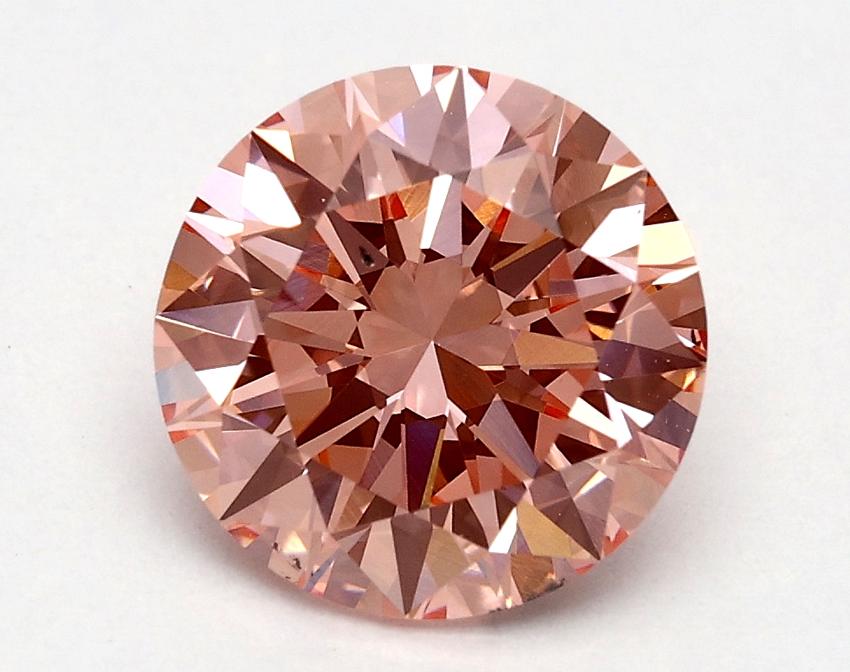 1.70 Ct. Fancy Vivid Pink Round Lab Grown Diamond