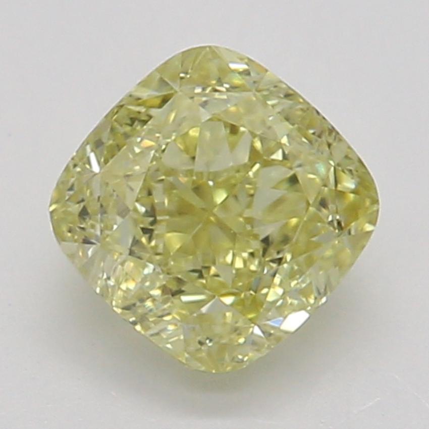 0.47 Ct. Fancy Yellow Cushion Diamond