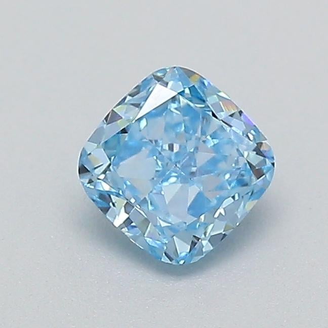 0.27 Ct. Fancy Vivid  Blue Cushion Lab Grown Diamond