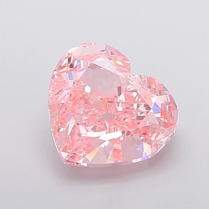 4.35 Ct. Fancy Vivid  Pink Heart Lab Grown Diamond