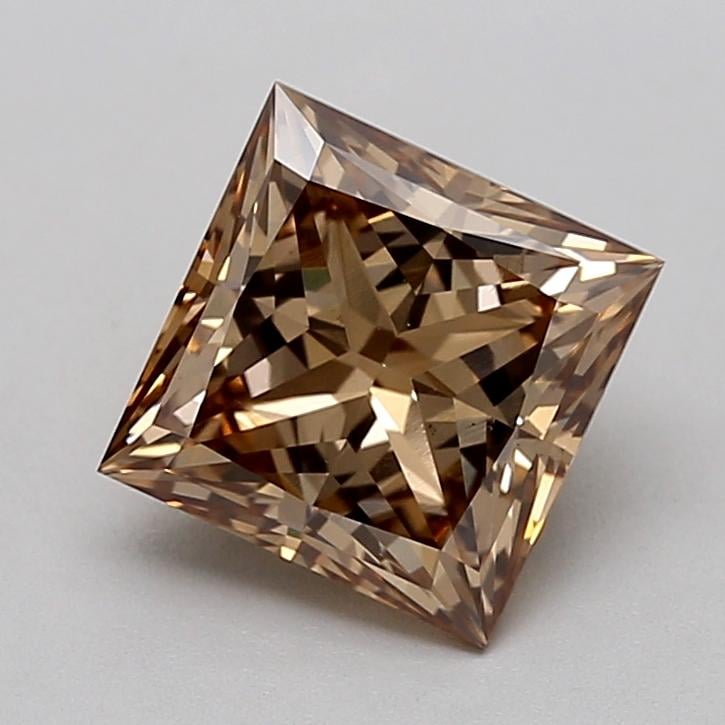 2.04 Ct. Fancy Light  Brown Princess Lab Grown Diamond