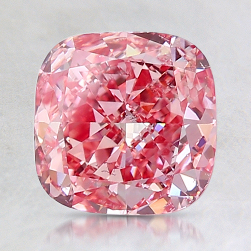 1.75 Ct. Fancy Intense Purplish Pink Cushion Lab Created Diamond
