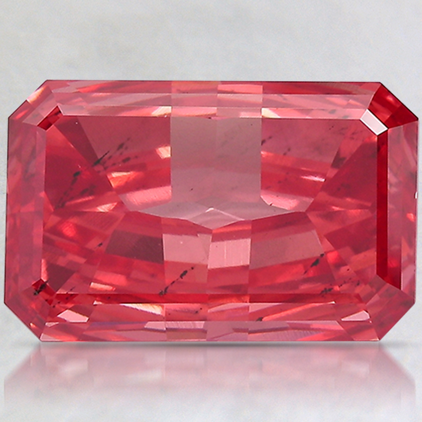 5.59 Ct. Fancy Red Radiant Lab Created Diamond