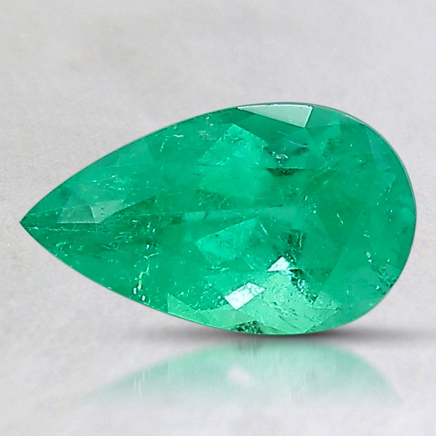 9.2x5.4mm Pear Colombian Emerald