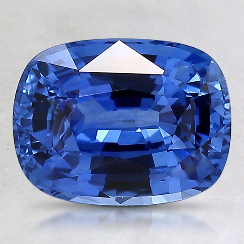 9.1x6.9mm Blue Cushion Sapphire