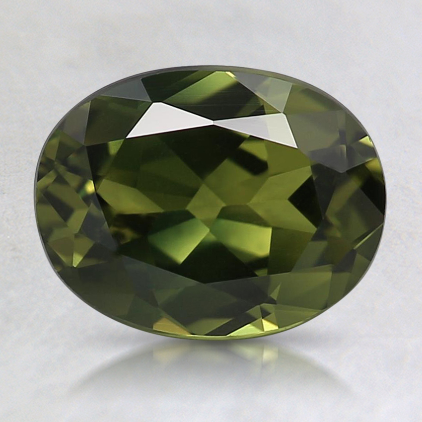 8.5x6.6mm Unheated Green Oval Australian Sapphire