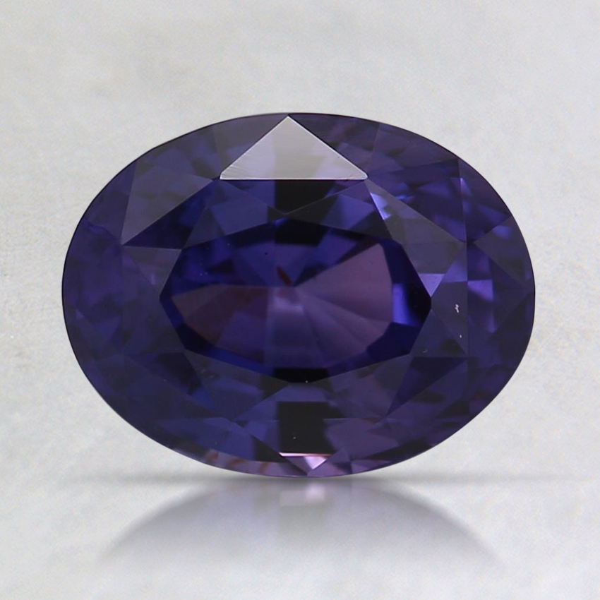 8x6.3mm Unheated Purple Oval Sapphire