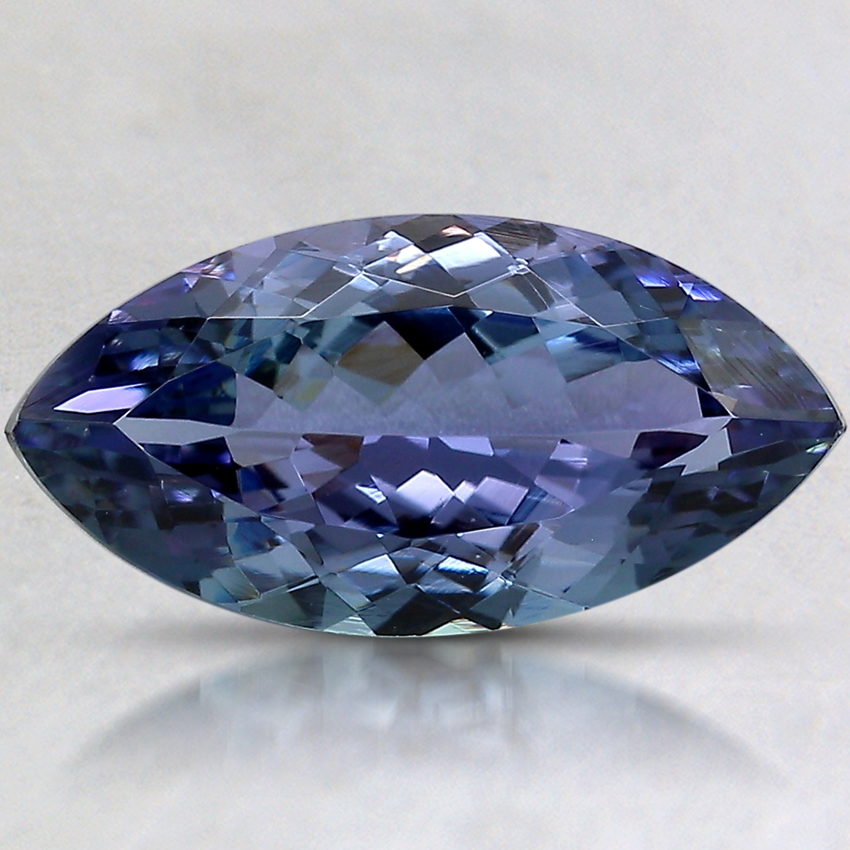 14.8x7.5mm Unheated Parti-Color Marquise Tanzanite
