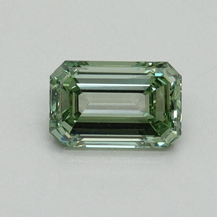 0.49 Ct. Fancy Vivid Green Emerald Lab Grown Diamond