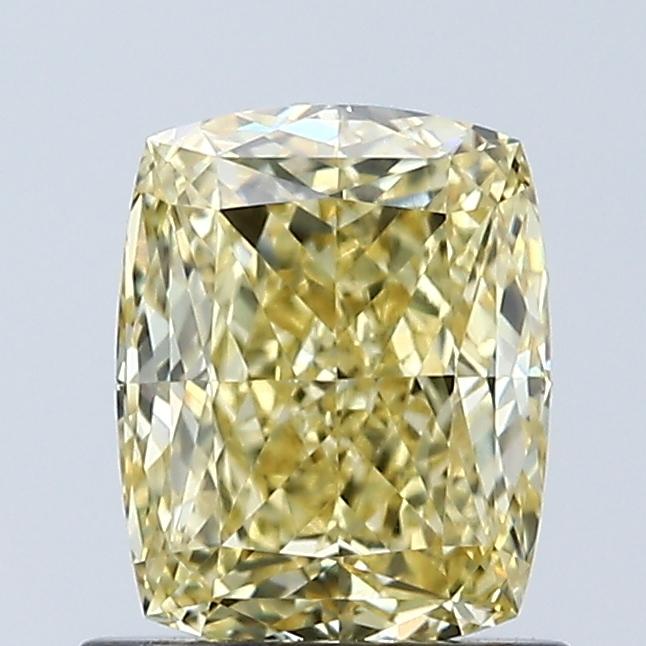 1.08 Ct. Fancy Intense Yellow Cushion Lab Grown Diamond