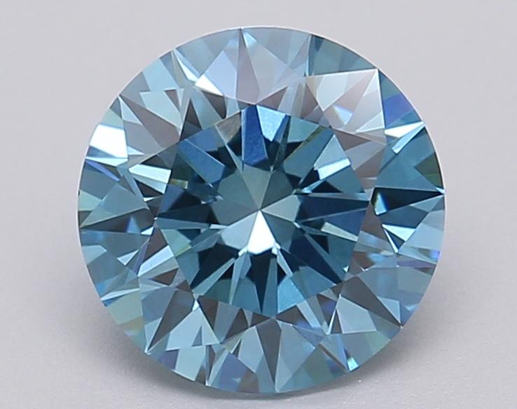 1.50 Ct. Fancy Vivid Blue Round Lab Grown Diamond