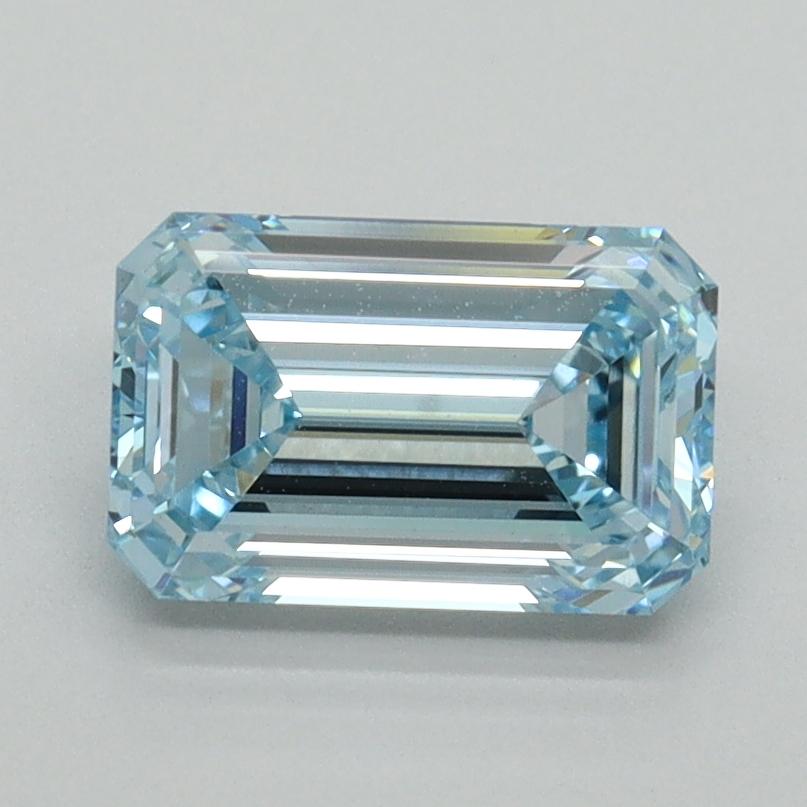 1.47 Ct. Fancy Intense Blue Emerald Lab Grown Diamond