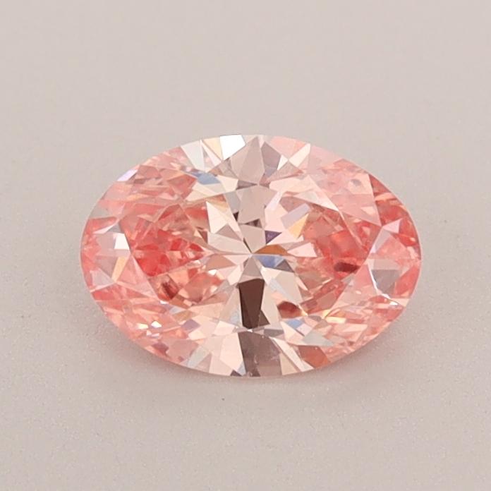 0.54 Ct. Fancy Intense  Pink Oval Lab Grown Diamond