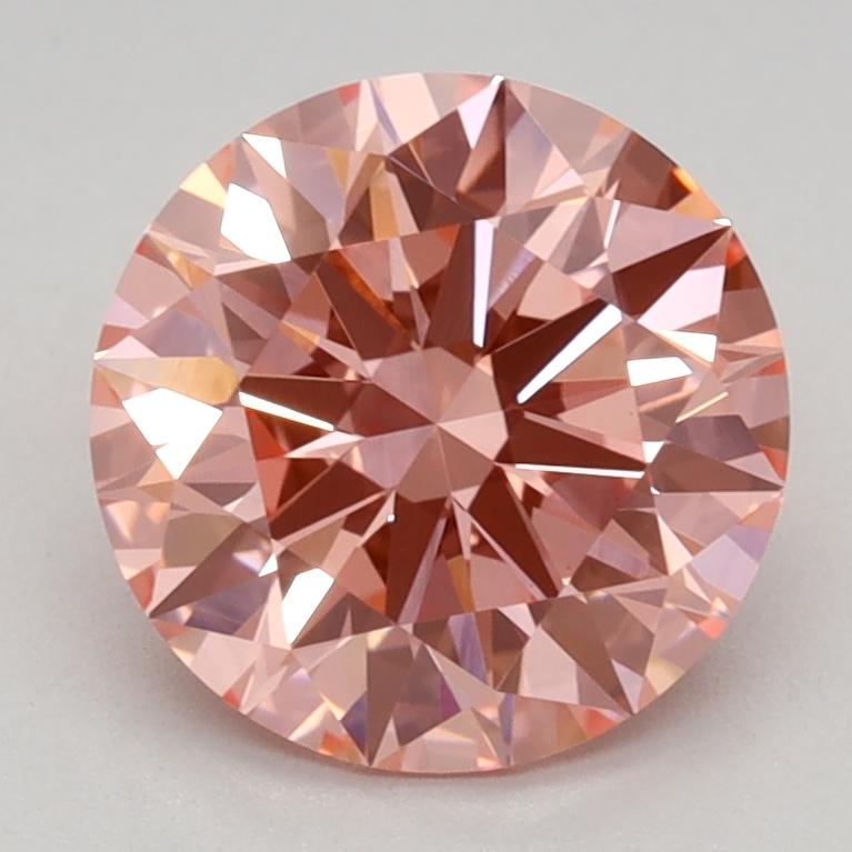 1.62 Ct. Fancy Vivid Pink Round Lab Grown Diamond