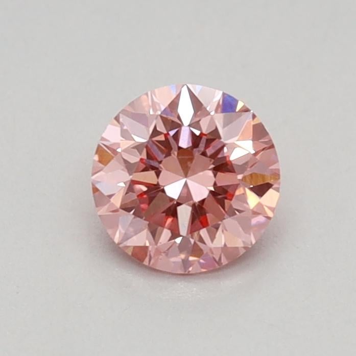 0.34 Ct. Fancy Vivid Pink Round Lab Grown Diamond