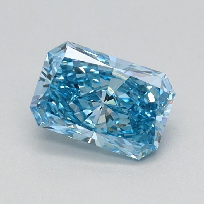 0.54 Ct. Fancy Vivid Blue Radiant Lab Grown Diamond