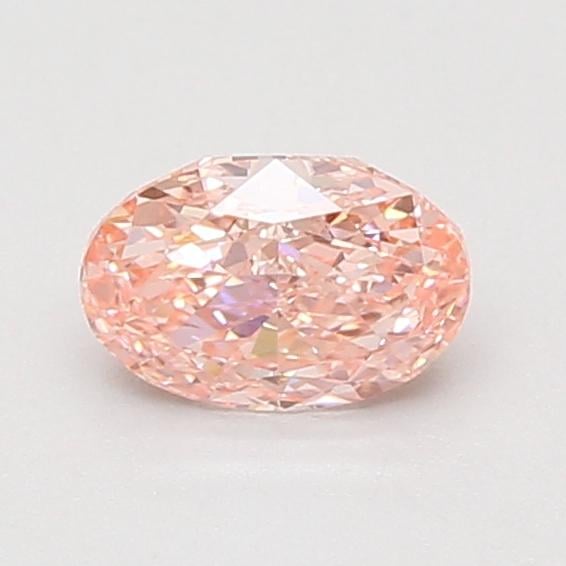 0.76 Ct. Fancy Vivid Pink Oval Lab Grown Diamond