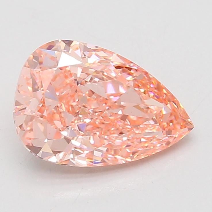 2.79 Ct. Fancy Vivid Pink Pear Lab Grown Diamond