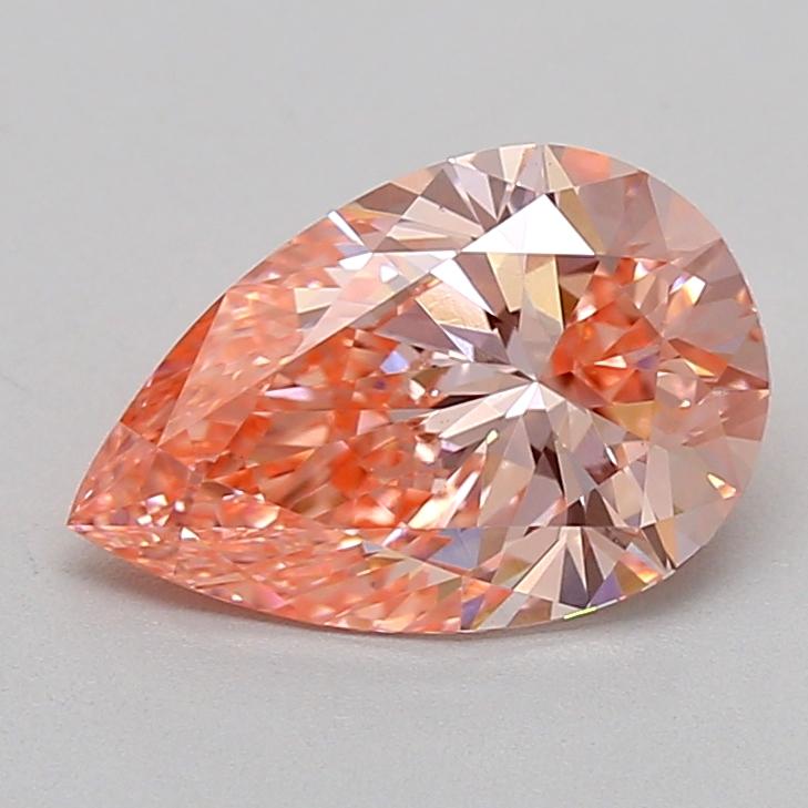 1.93 Ct. Fancy Vivid  Pink Pear Lab Grown Diamond