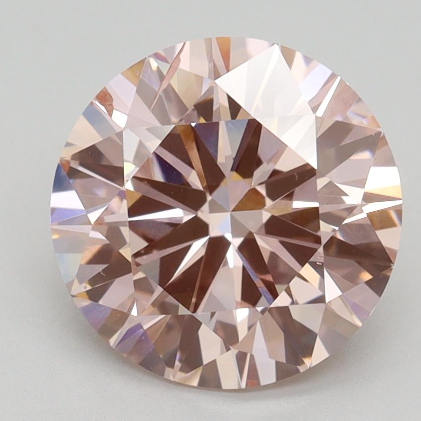 3.00 Ct. Fancy Light Pink Round Lab Grown Diamond
