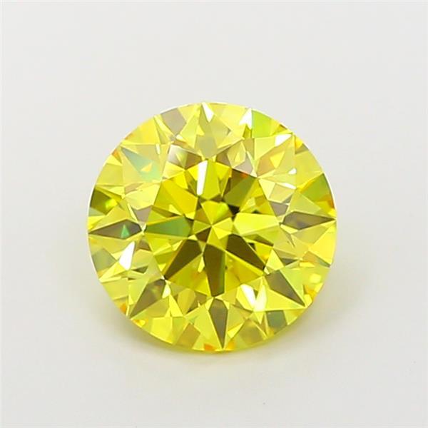 1.85 Ct. Fancy Vivid Yellow Round Lab Grown Diamond