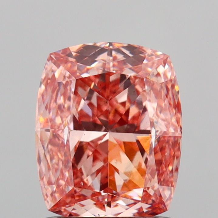 1.51 Ct. Fancy Intense Pink Cushion Lab Grown Diamond