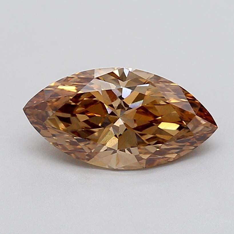 2.10 Ct. Fancy Light  Brown Marquise Lab Grown Diamond
