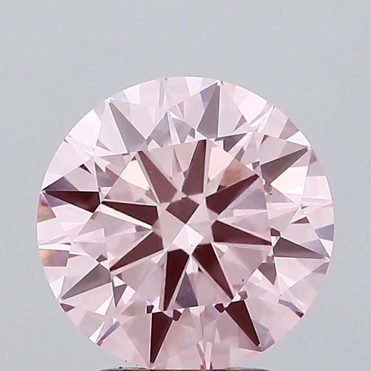 2.52 Ct. Fancy Intense Pink Round Lab Grown Diamond