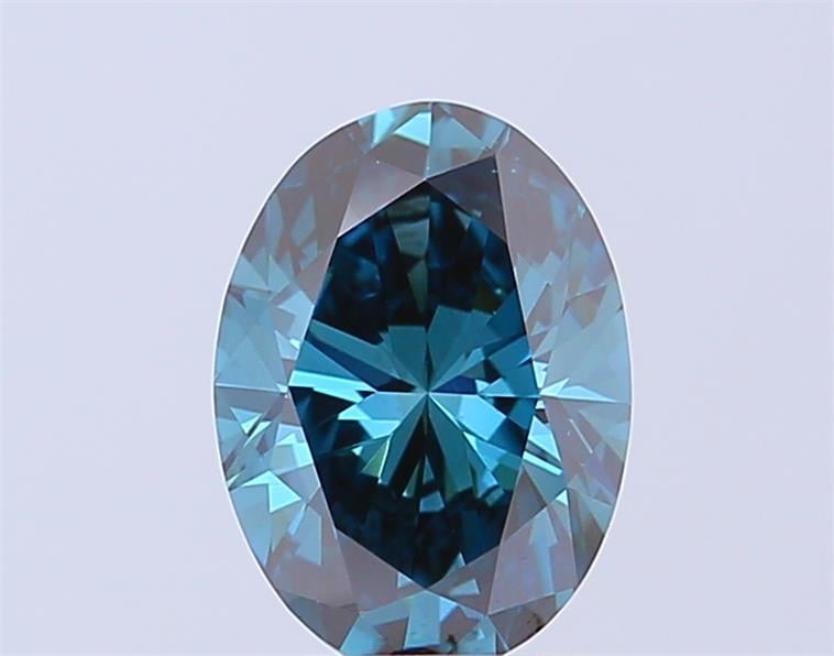 2.02 Ct. Fancy Vivid Blue Oval Lab Grown Diamond