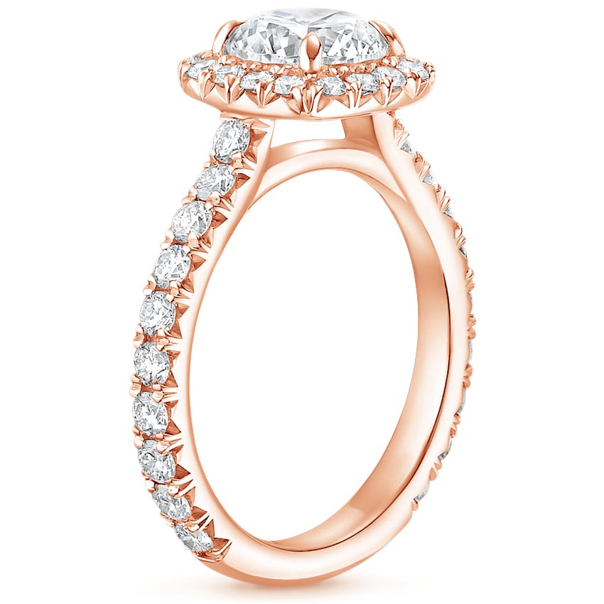 14K Rose Gold Estelle Diamond Ring (3/4 ct. tw.), large side view