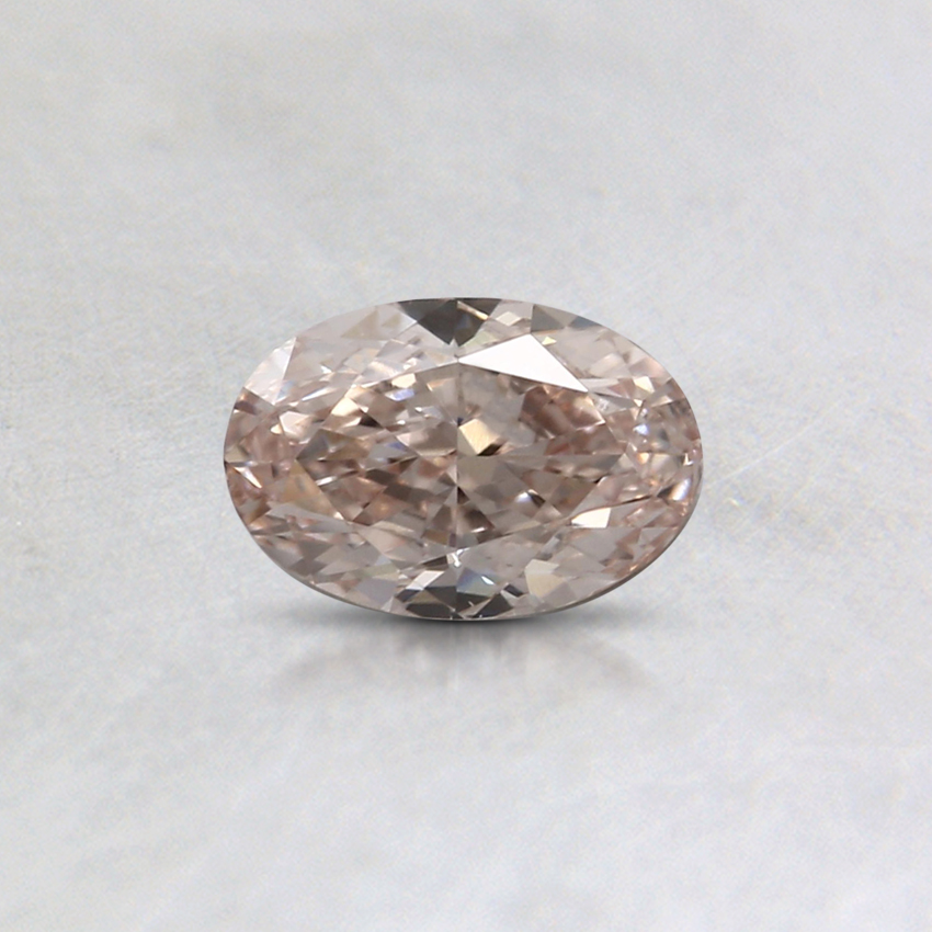 0.33 Ct. Fancy Orangy Pink Oval  Colored Diamond