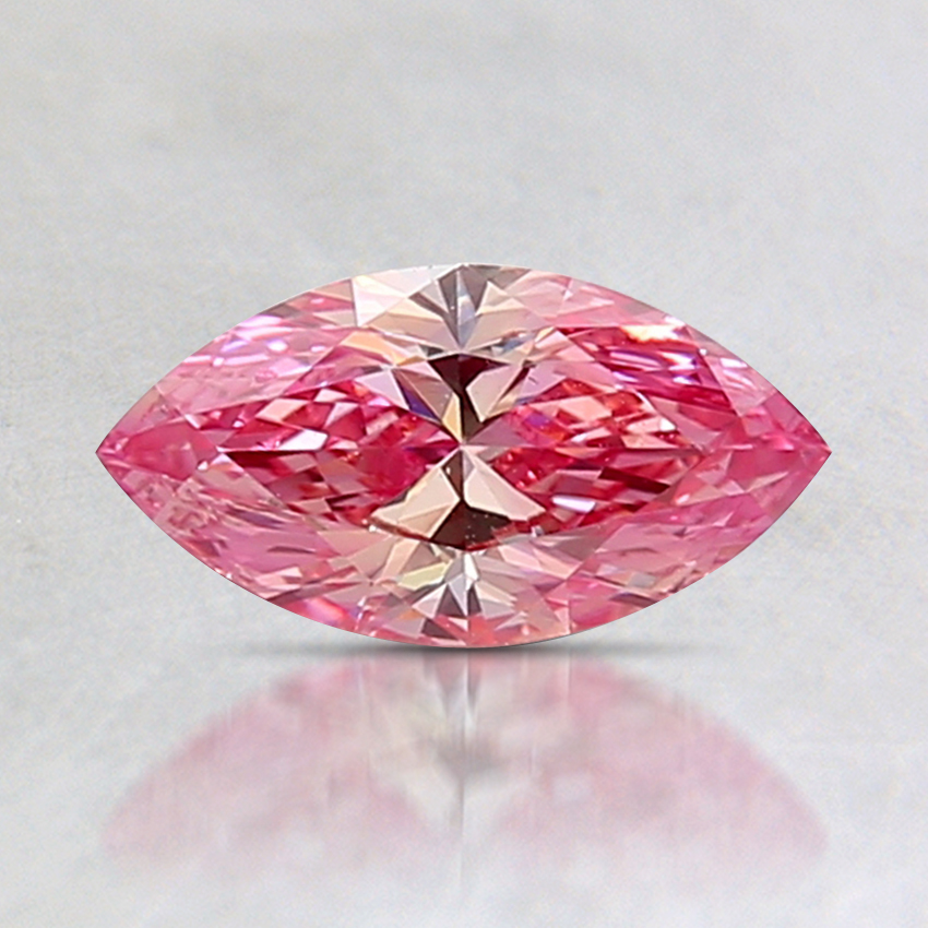 0.61 Ct. Fancy Vivid Purplish Pink Marquise Lab Created Diamond
