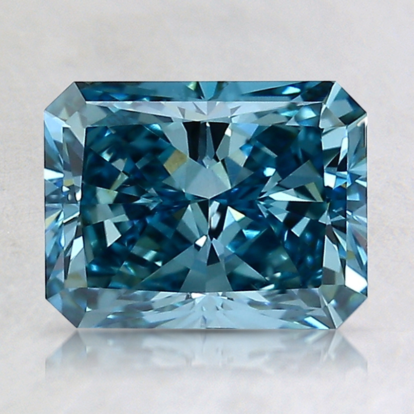 1.75 Ct. Fancy Vivid Blue Radiant Lab Created Diamond