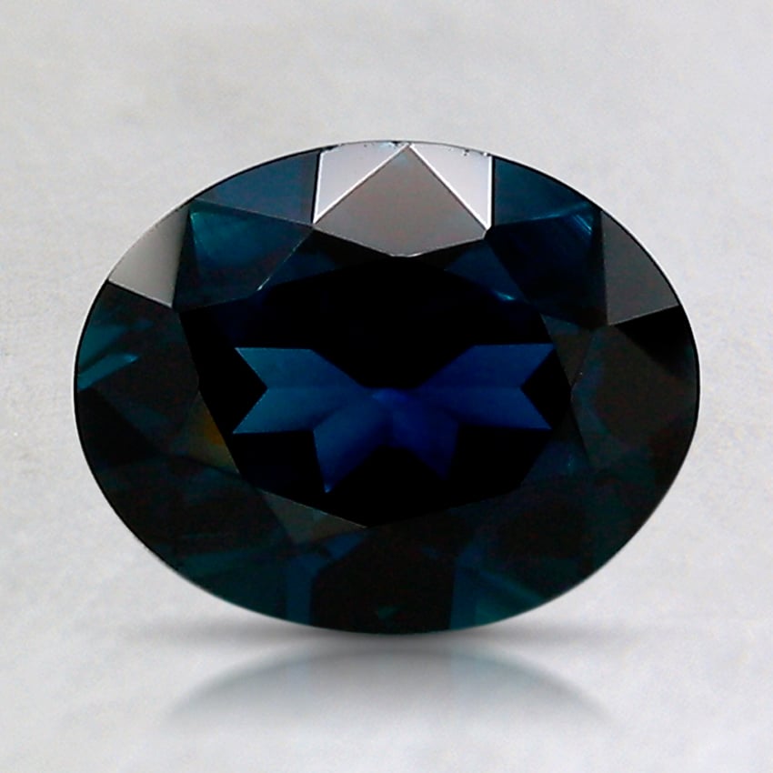 8.3x6.5mm Unheated Blue Oval Australian Sapphire