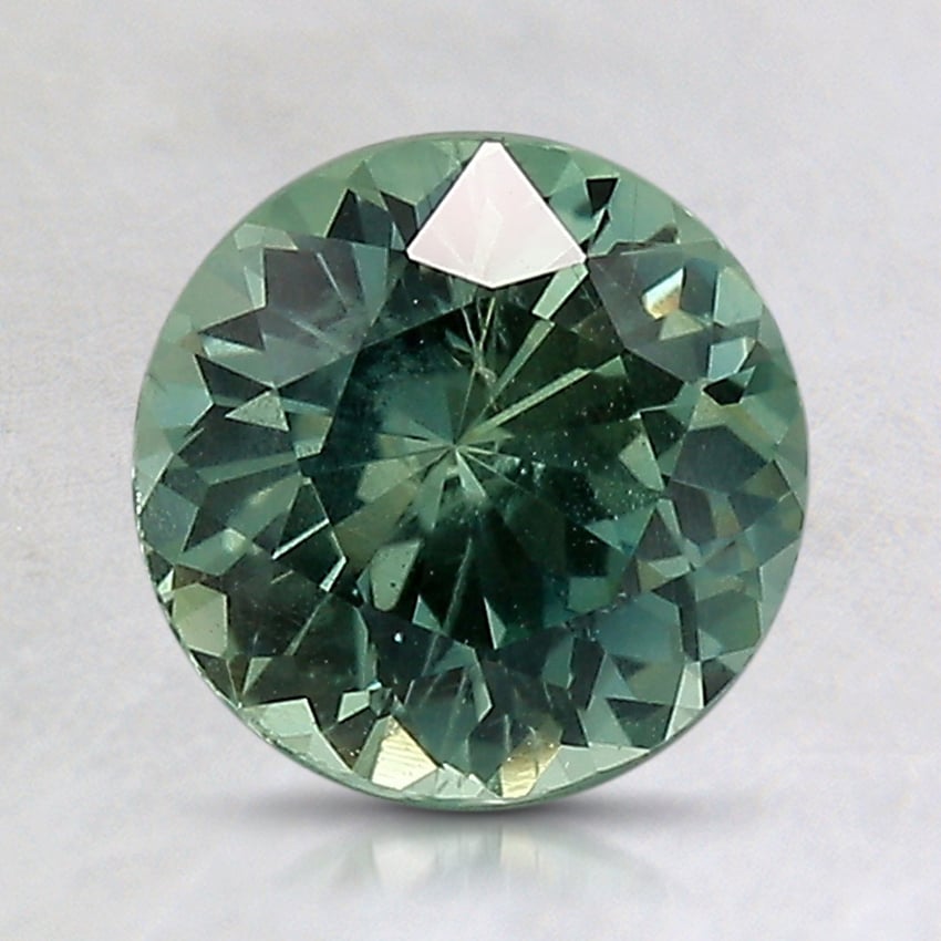 7.3x7.2mm Unheated Teal Round Montana Sapphire