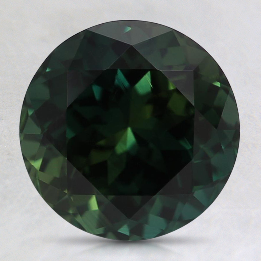 8.6mm Unheated Teal Round Sapphire