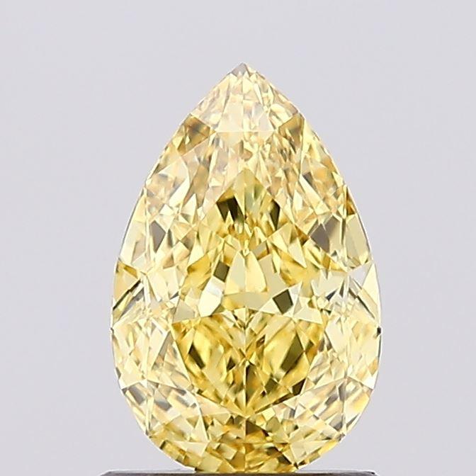 1.05 Ct. Fancy Vivid Yellow Pear Lab Grown Diamond