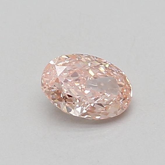 0.47 Ct. Fancy Vivid Pink Oval Lab Grown Diamond