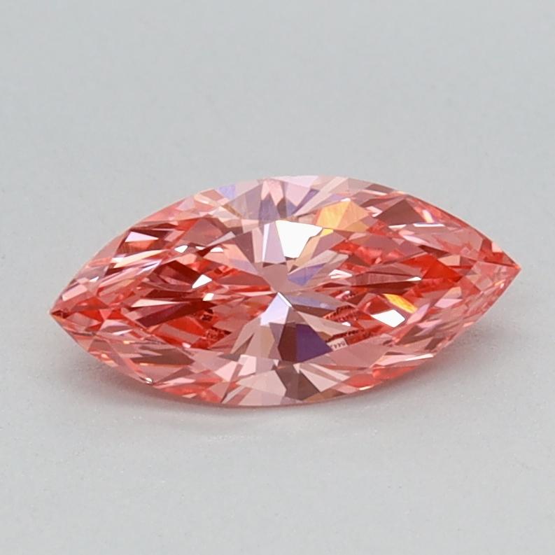 0.51 Ct. Fancy Vivid Pink Marquise Lab Grown Diamond